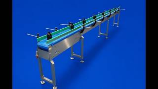 Modular Plastic Belt Conveyor with Side Guides at C Trak Ltd
