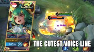 THE CUTEST VOICE LINE EVER‼️ Nana new skin Mistbender gameplay💗