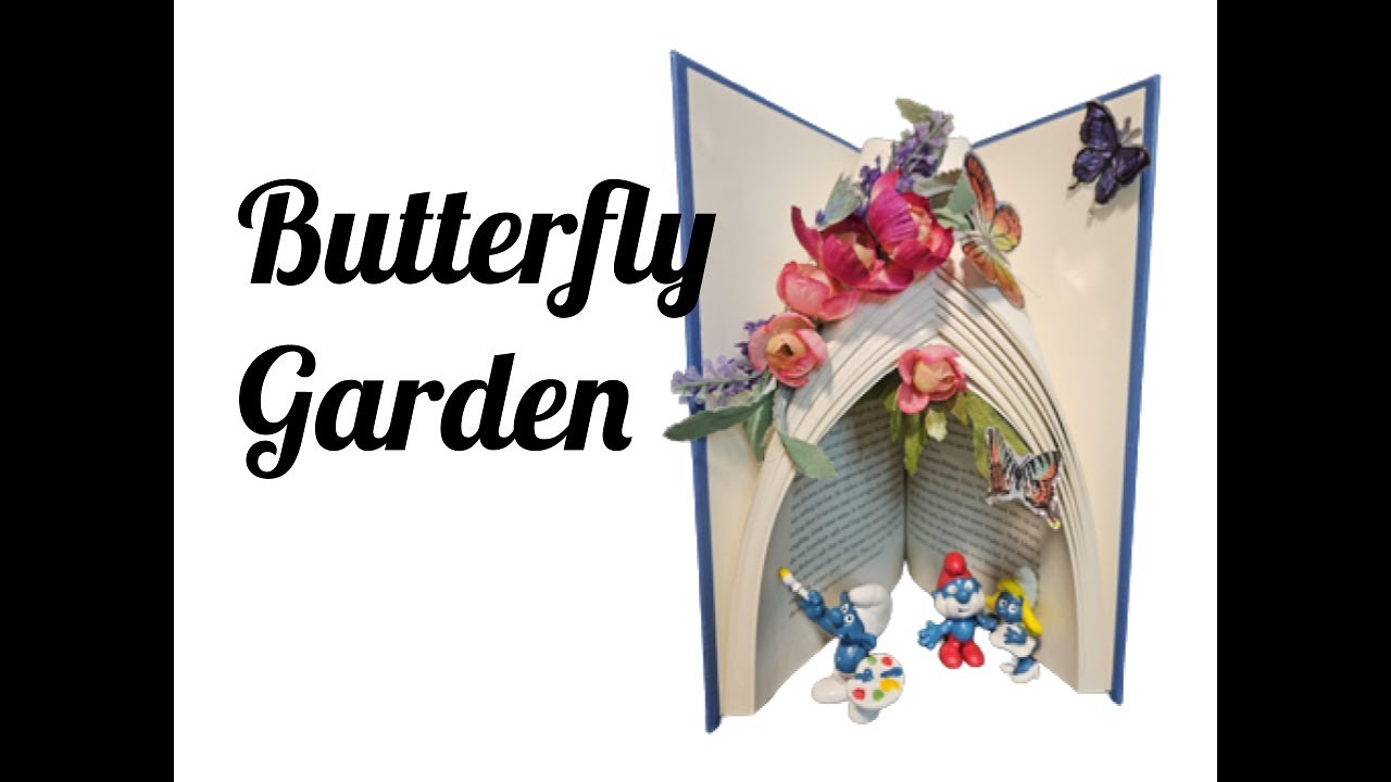 Quick and Easy Book Folded Arch, Butterfly garden