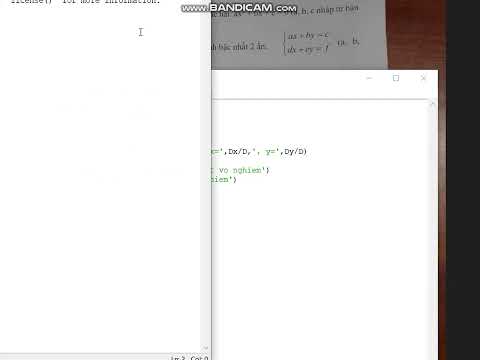 Python: Lesson 18. Program to solve a system of first-degree equations with 2 variables.