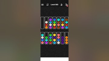 Level 503 of Ball Sort Color Water Puzzle
