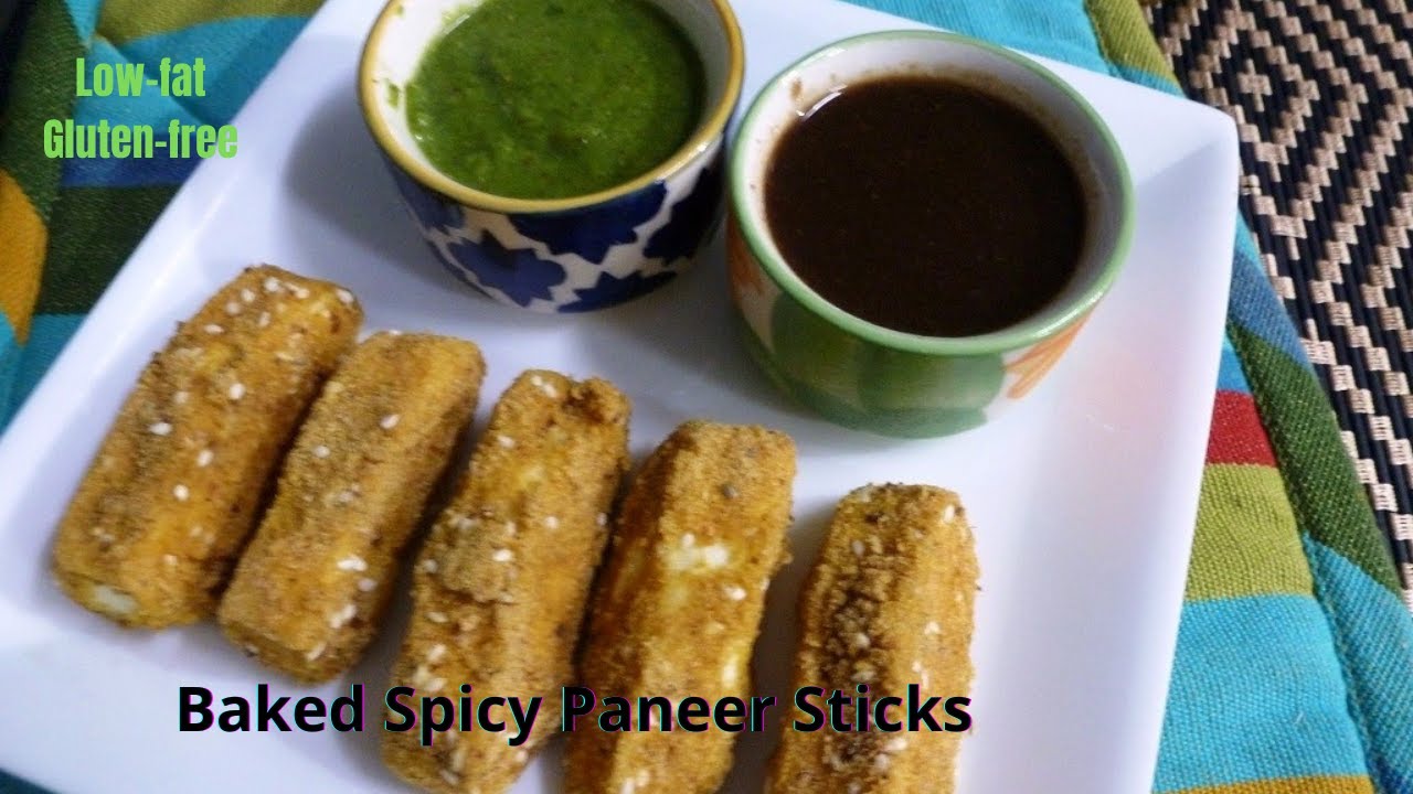 Baked paneer fingers recipe/Healthy starter recipe/Grilled paneer sticks by healthically kitchen | Healthically Kitchen