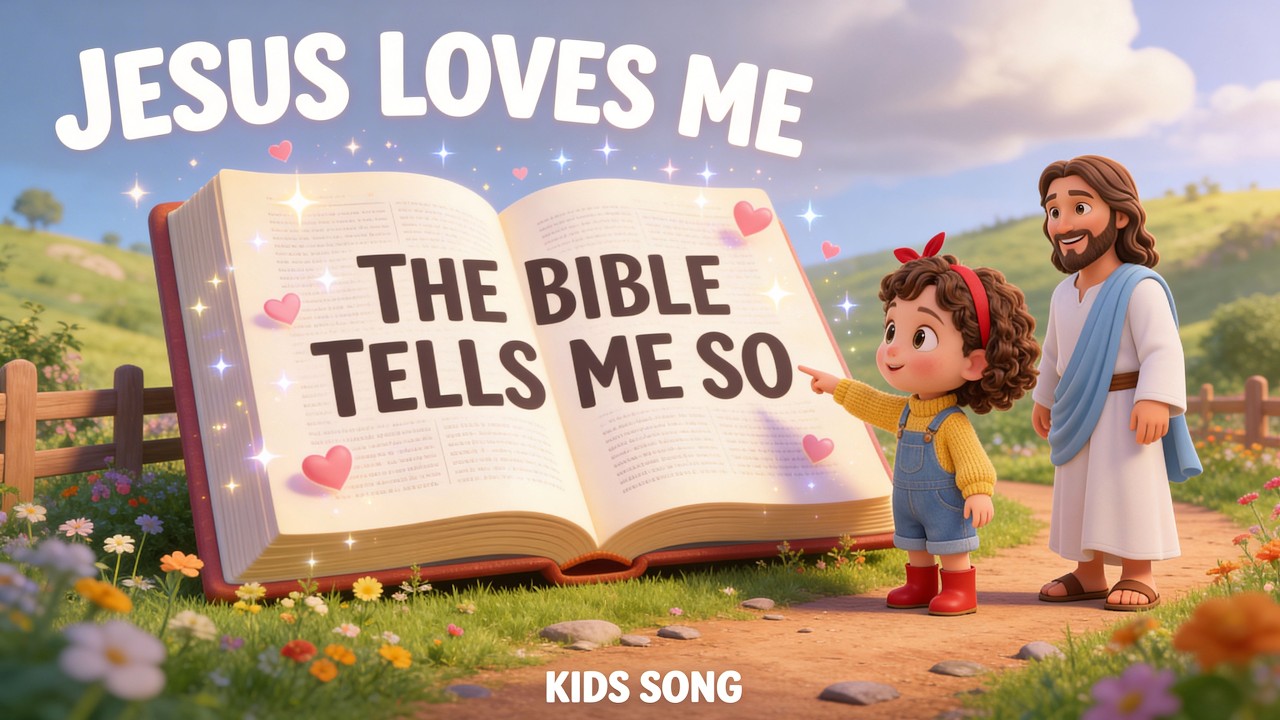 Jesus Loves Me | Kids Bible Song Sing Along 🎵 | Animated Nursery Rhyme