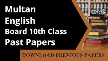 10th Class English Past Paper Multan Board