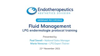 LPG endermologie Fluid Management Webinar - 22.11.21