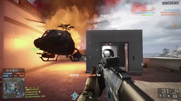 Little Bird Sniper TRIPLE KILL - Battlefield 4