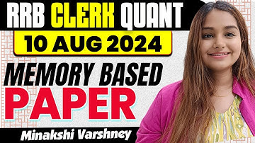 The BEST Way to Solve RRB CLERK Quant Questions in Just 5 Minutes!