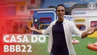BBB22: Tadeu Schmidt apresenta a nova casa do reality! | Big Brother Brasil 22 | TV Globo #bbb22