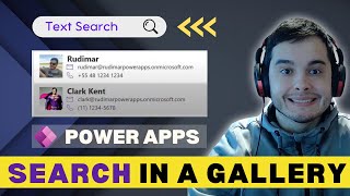 How to Search Gallery Content Using Text Input in Power Apps