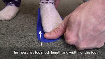 How to | Determine if a Fast Fit® shoe insert is too big | Cascade Dafo
