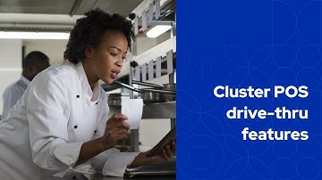 Cluster POS drive-thru features