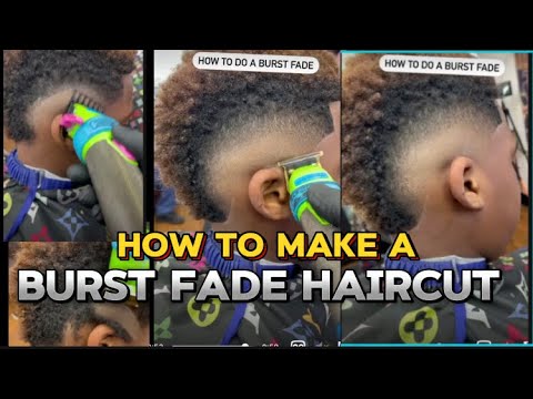 BURST FADE Haircut for Kid and Adult.. Burst fade tutorial Haircuts ...