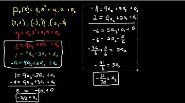 second order polynomial and points 3