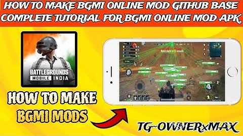 HOW TO MAKE BGMI ONLINE MOD GITHUB BASE || COMPLETE TUTORIAL FOR BGMI ONLINE MOD APK!##payalgaming