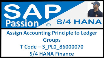 Assign Accounting Principle to Ledger Groups | T Code – S_PL0_86000070 | S/4 HANA Finance