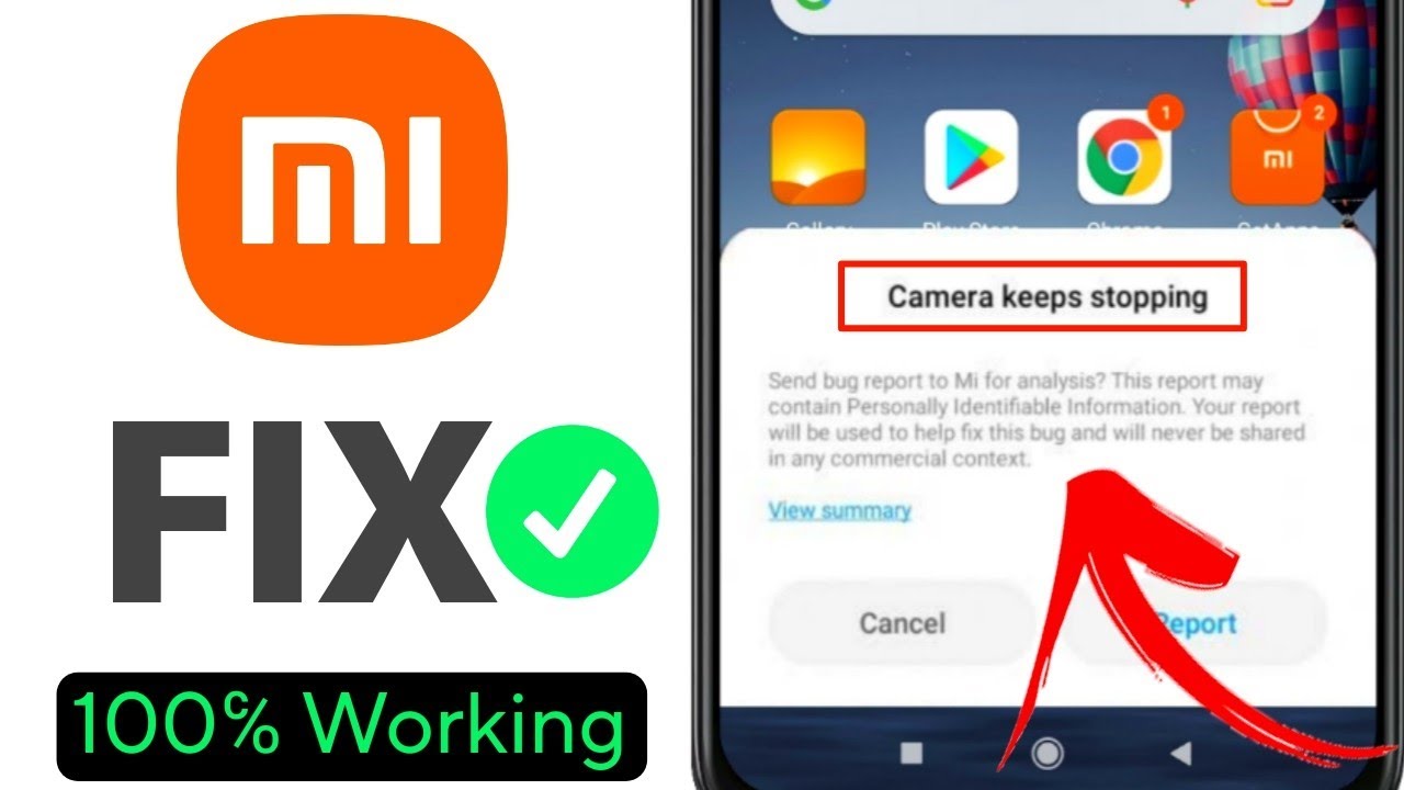 Mi Camera Missing Color Code How To Fix Camera Keeps Stopping in MI | Camera Not Opening Xiaomi ...