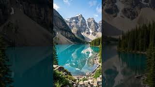 Sunny Mountain Lake Afternoon 🌞 Relaxing Nature Sounds &amp; Calm Music