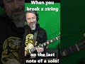 When you Break a String on the LAST NOTE of Your Big Solo #guitar #guitarsolo