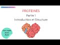 Protines  introduction et structure  biochimie facile