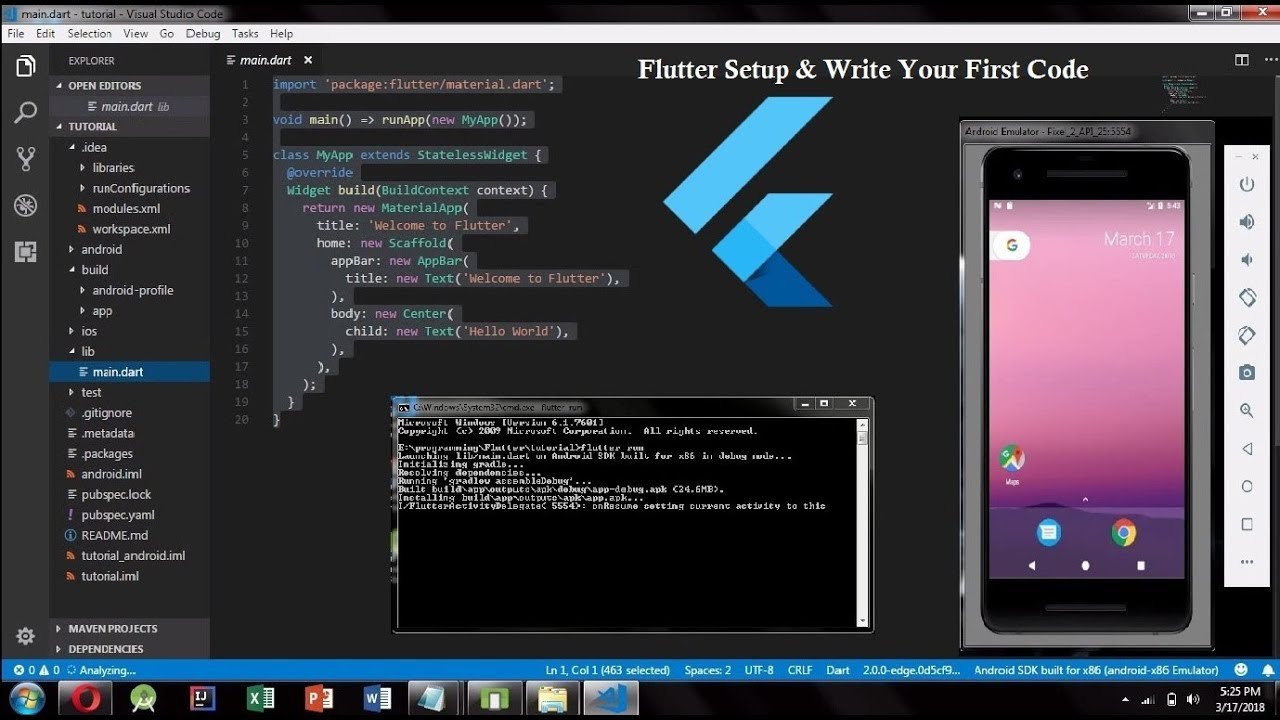 How To Install Flutter In Visual Studio Code Android Studio And Run ...