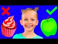 Yes Fruits No Sweets | Kids Songs with Maya and Mary