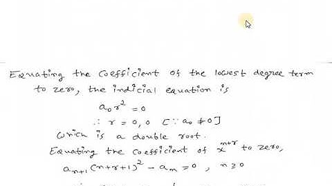 Frobenius Method Case-2 by Asst.Prof.Hitesh Manglani
