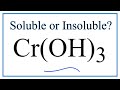 Solubility of Hydroxides and Ions