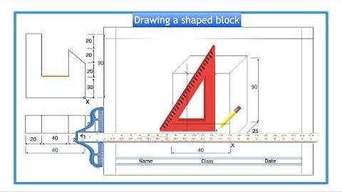Design & Technology  G9  U2L5 Pictorial Projection   Oblique Projection Shaped blocks with sloping e