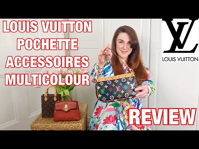 LOUIS VUITTON Pochette Accessoires Multicolour: Review, What Fits and Mod  Shots 