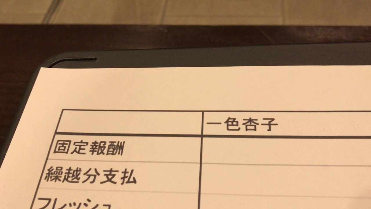 給与明細 元地下アイドルの一色杏子の給料 Youtube