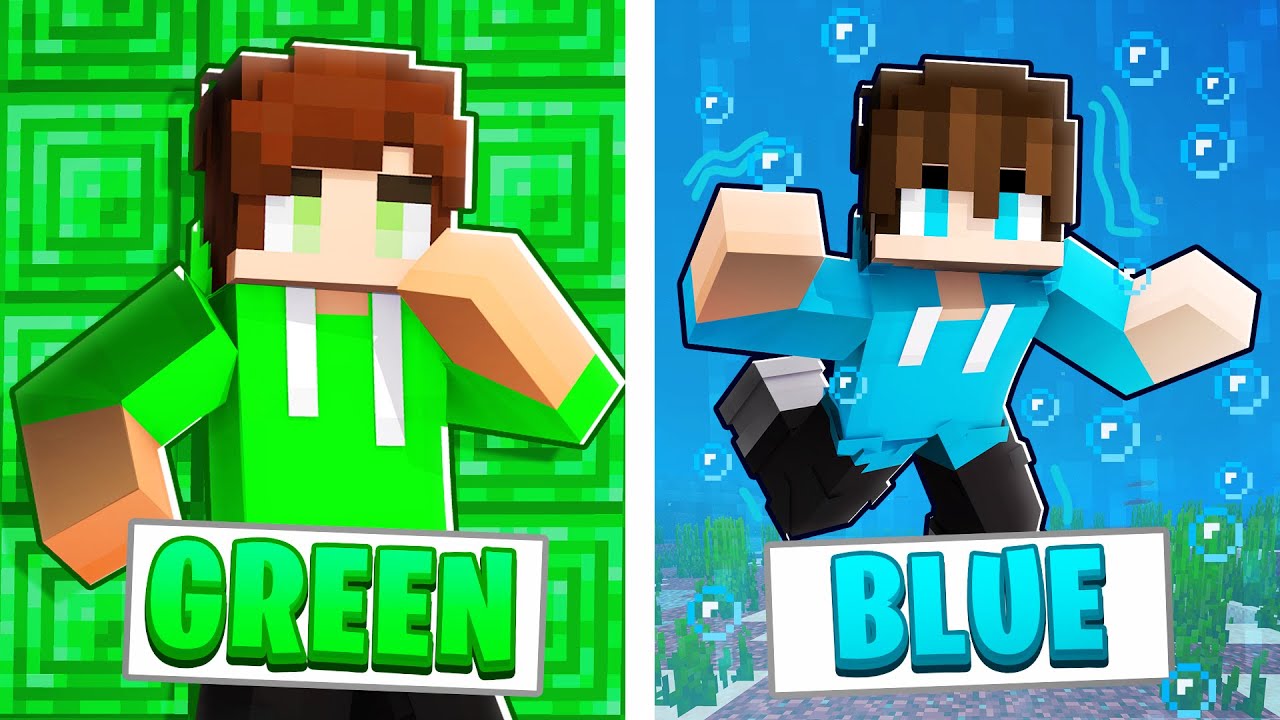 ONE COLOR Hide n Seek in Minecraft!