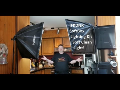 IFKDNR soft box light kit, soft clean light! Photography, Videography