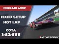 Le Mans Ultimate Hypercar Setup &amp; Hot Lap | COTA | FERRARI 499P Fixed Setup