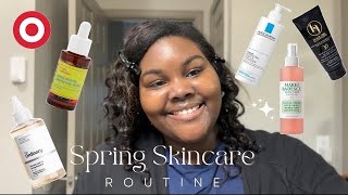 SPRING SKINCARE ROUTINE 🌸// Sensitive skin, lightweight skincare with affordable products!
