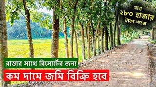 ১২ ফুট রাস্তার সাথে পানির দামে ৩ বিঘা জমি বিক্রি হবে | Jomi Bikroy | Call/WhatsApp: 01988576796