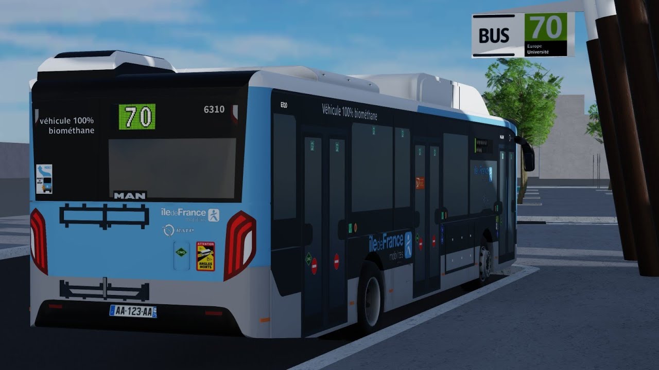 Ratp île d’Europe|Ligne 70|Man New Lion’s City 12G EH|Roblox