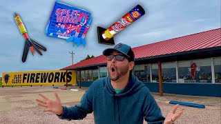 I FOUND A FIREWORK STORE WITH LOTS OF GOODIES! Olde Glory Fireworks