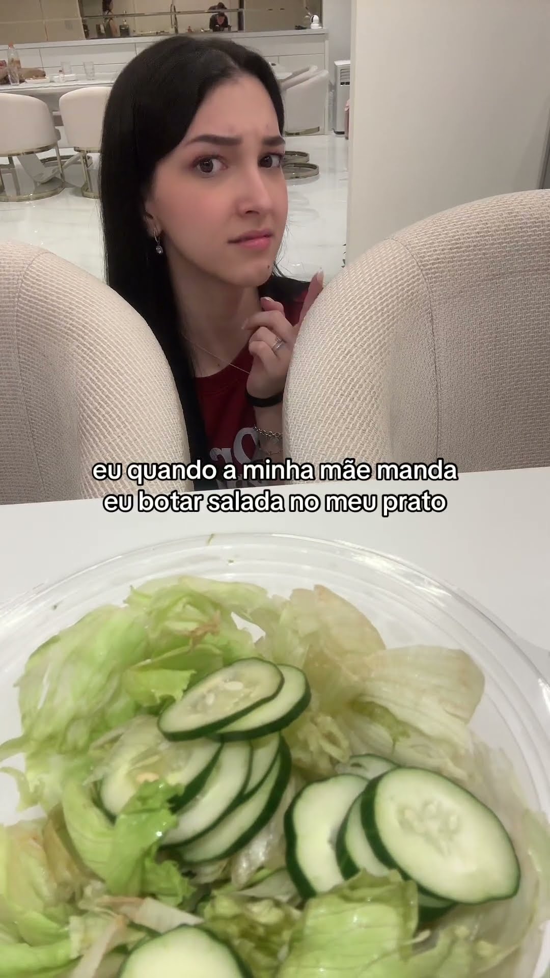 Eu observando a salada #shorts