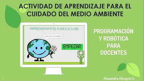 APRENDAMOS A RECICLAR CON SCRATCH