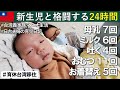 【新生児の一日】義家族同居マスオさんが泣きすぎ赤ちゃんと格闘【男性育休】