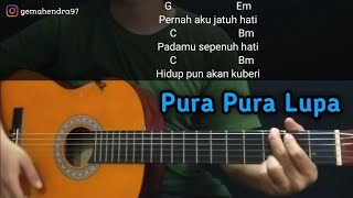 Kunci Gitar PURA PURA LUPA - Mahen | Mudah Banget