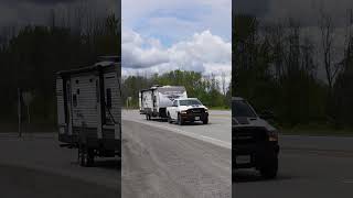 Dodge Ram 1500 Classic Warlock✅✅ Towing Palomino Puma Travel Trailer #shorts