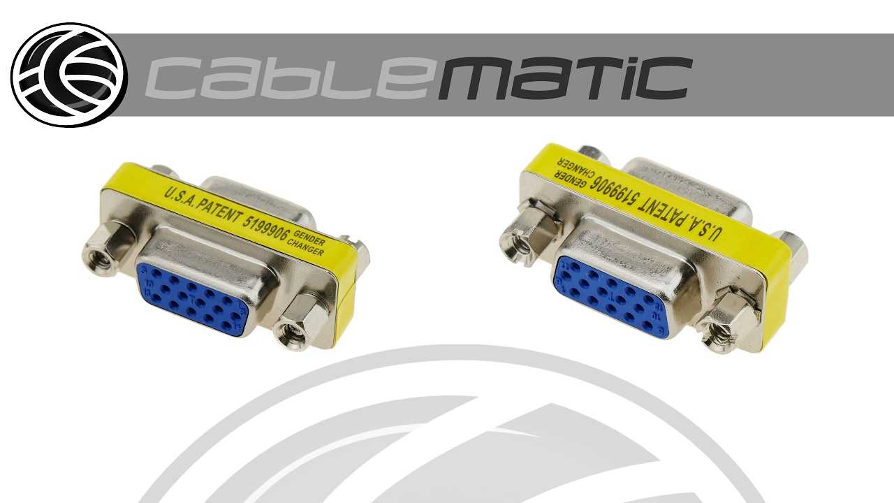 BeMatik Adattatore Mini VGA HD15 Femmina/Femmina - Compatto E Metallico, Per Prolunga O Convertitore Segnale Video, Connessione Sicura - 2