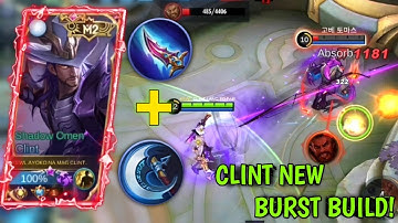 CLINT NEW BURST BUILD!! | BROKEN BUILD | TOP GLOBAL CLINT BEST BUILD AND EMBLEM 2021 | MLBB