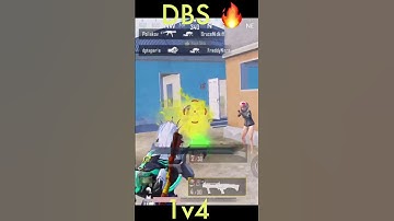 FIRE DBS 🔥 1v4 clutch 😰#bgmi #jonathan @Povgaming06