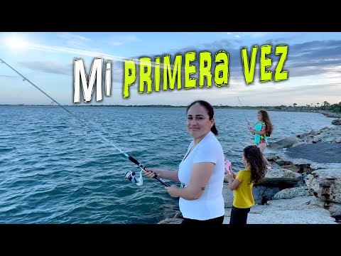 Pescando 🐟 con mi familia en Estados Unidos.