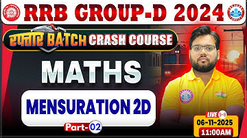RRB Group D Maths Classes 2025 | Group D Maths Class | RRB Group D Crash Course
