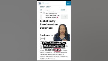 4 Ways To Complete Your Global Entry Interview #globalentry #traveltips #internationaltravel