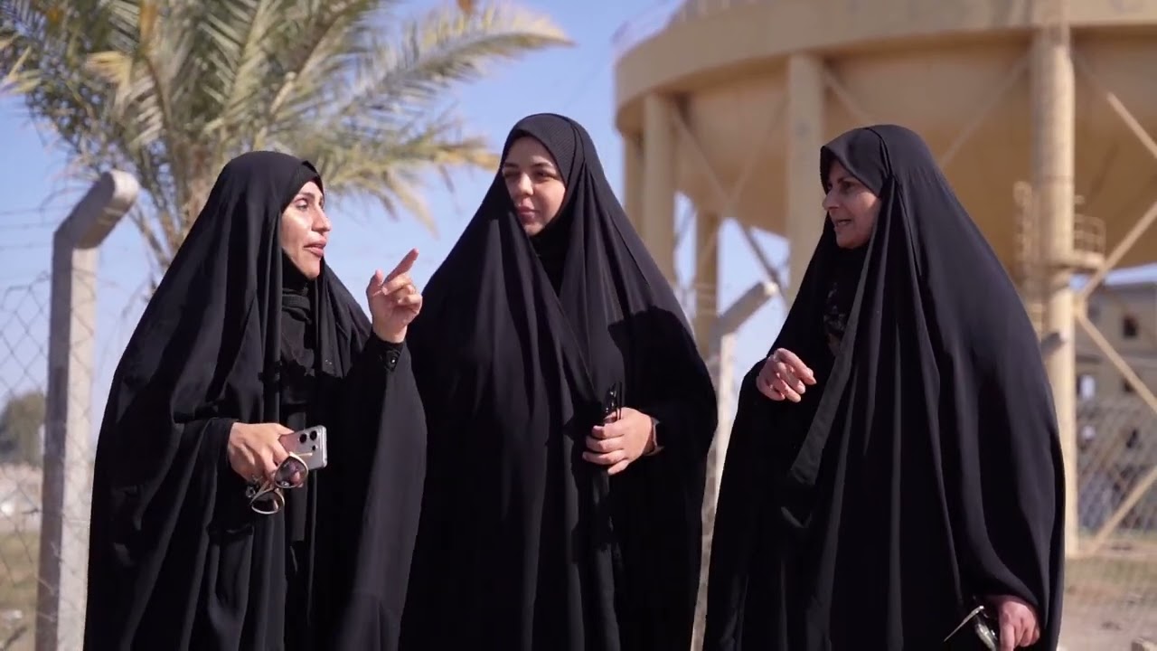 بلدية كربلاء- المباشرة بتبليط الشوارع الرئيسية والفرعية في حي الصمود 