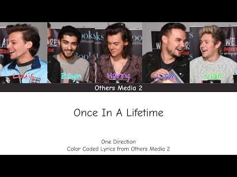 One Direction - Once In A Lifetime (Color Coded Lyrics)